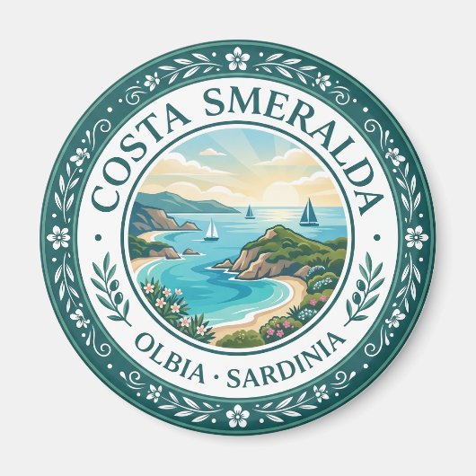 Aimant Costa Smeralda Italie (Devant)