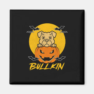 Aimant Costume Citrouille Halloween Fun Bulldog Halloween