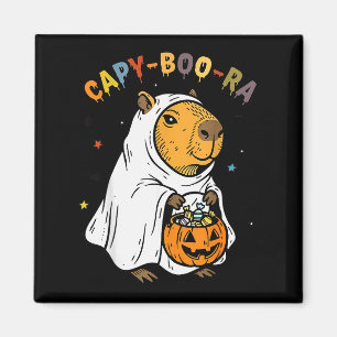 Aimant Costume de capybara drôle d'Halloween Capy-boo-ra