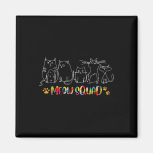 Aimant Costume de chat Halloween Meow Squad