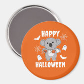 Aimant Costume de chaume Citrouille d'Halloween Koala Hap (Recto/Verso)