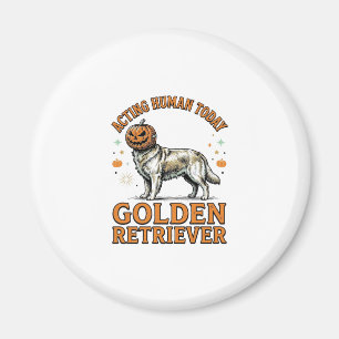Aimant Costume de chien Citrouille de Halloween pour Retr