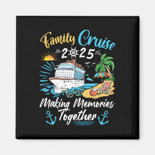 Aimant Costume de fête de croisière en famille Tee