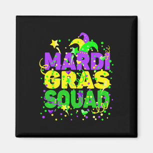 Aimant Costume de la partie de la brigade Mardi Gras - Ma