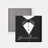 Aimant Costume de mariage pour garçon d'honneur (Recto/Verso)