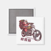 Aimant Costume de Noël père Noël Biker pour Invitatiatiat (Recto/Verso)