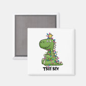 Aimant Costume de Noël Tree Rex Dinosaure Lumière d'Arbre (Recto/Verso)