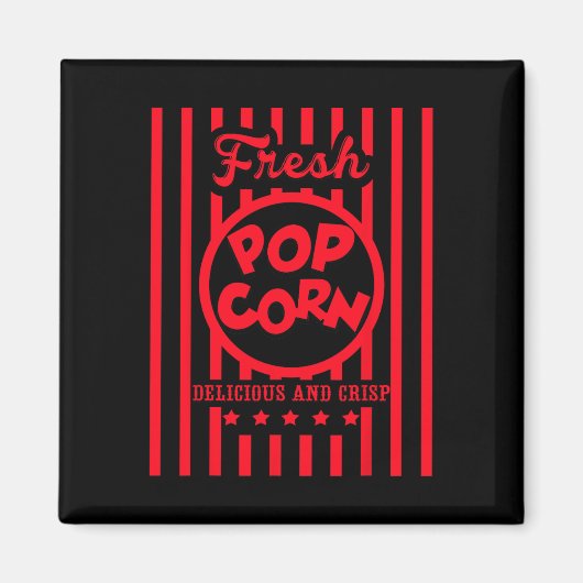 Aimant Costume De Popcorn Frais Pour Halloween (Devant)