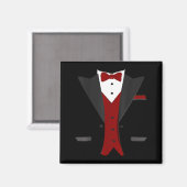 Aimant Costume de smoking d'Halloween - Mariage drôle (Recto/Verso)