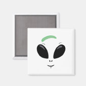 Aimant Costume d'Halloween Alien vert (Recto/Verso)
