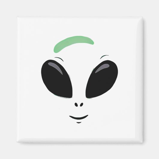 Aimant Costume d'Halloween Alien vert (Devant)