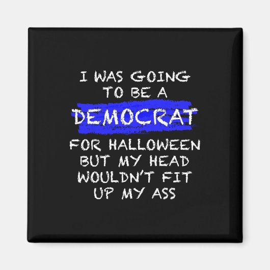 Aimant Costume d'Halloween anti-libéral amusant pour adul (Devant)