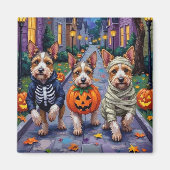 Aimant Costume d'Halloween de Biewer Terrier Trick ou Tri (Devant)