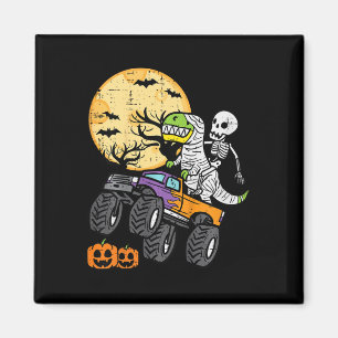 Aimant Costume d'Halloween de camion monstre Dino squelet