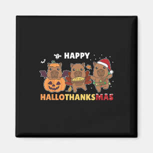 Aimant Costume d'Halloween de Noël Capybara Happy Halloth