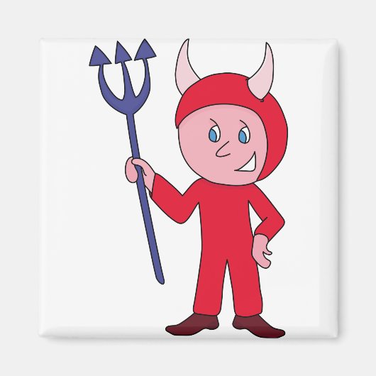 Aimant Costume d'Halloween diabolique (Devant)