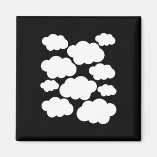 Aimant Costume d'Halloween Nuages blancs