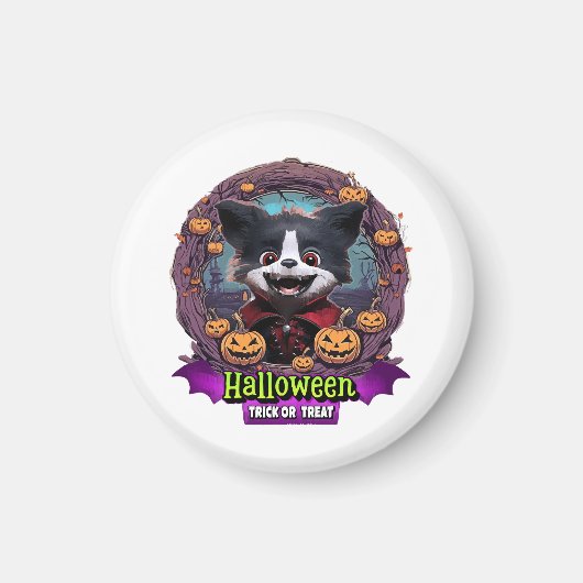 Aimant Costume d'Halloween pour chiot (Devant)