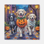 Aimant Costume d'Halloween pour la tournée des friandises (Devant)
