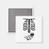 Aimant Costume d'Halloween Skull Skeleton (Recto/Verso)