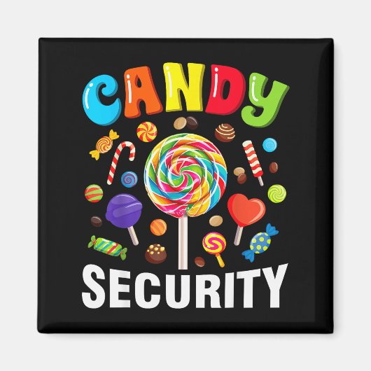 Aimant Costume drôle de sécurité bonbons d'Halloween (Devant)