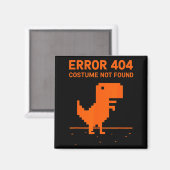 Aimant Costume Erreur 404 Non Trouvé Drôle Programmeur (Recto/Verso)