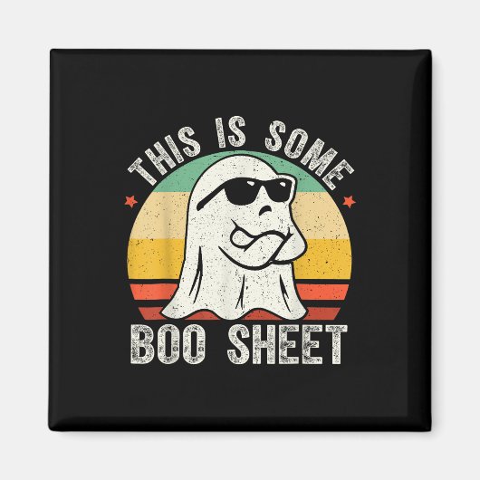 Aimant Costume Fantôme Halloween Vintage Hommes Femmes (Devant)