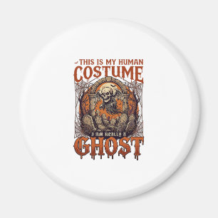Aimant Costume Humain Fantôme Squelette Cimetière Lune Ha