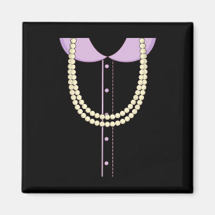 Aimant Costume Lady 100 Jours De Perles D'École Grandma H