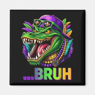 Aimant Costume Mardi Gras Alligator Bruh Hommes Femmes En