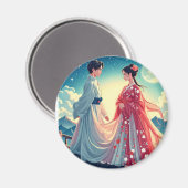 Aimant Costume oriental traditionnel (Recto/Verso)