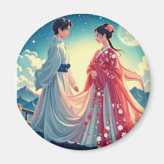 Aimant Costume oriental traditionnel (Devant)