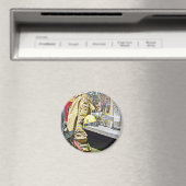 Aimant Costume pompier et camion (In Situ (Lave-vaisselle))