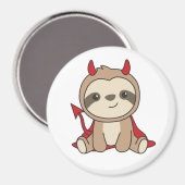 Aimant Costume sorcière déviale Sloth Halloween (Recto/Verso)