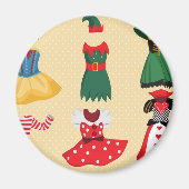 Aimant costumes d'halloween (Devant)