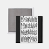 Aimant Costumes historiques (Recto/Verso)