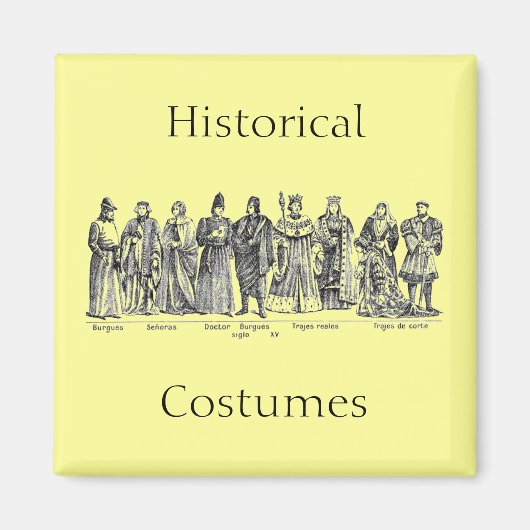 Aimant Costumes historiques (Devant)