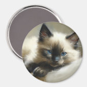 Aimant Cosy Companion Siamese Kitten (Recto/Verso)