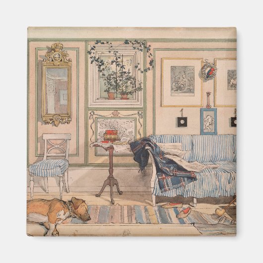 Aimant Cosy Corner (par Carl Larsson) (Devant)