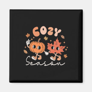 Aimant Cosy Season Retro Style Super Feuilles d'automne C