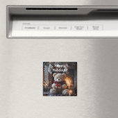 Aimant Cosy Teddy Bear Conception de vacances (In Situ (Lave-vaisselle))