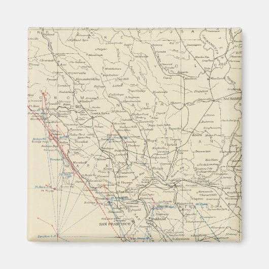 Aimant Côte - Californie (Devant)