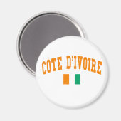 Aimant Cote D&Apos ; Ivoire Style (Recto/Verso)