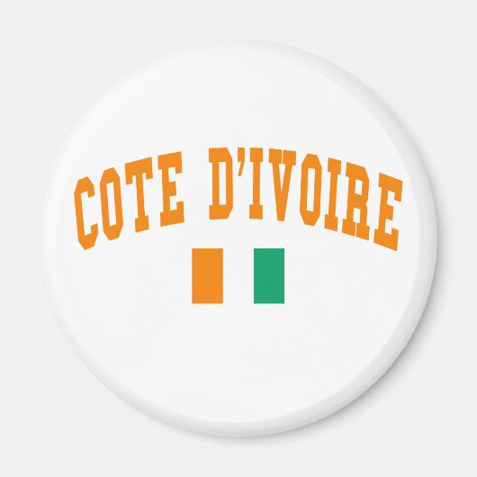 Aimant Cote D&Apos ; Ivoire Style (Devant)