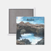 Aimant Côte d'Aruba (Recto/Verso)