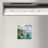 Aimant Côte de l'Oregon Travel (In Situ (Lave-vaisselle))