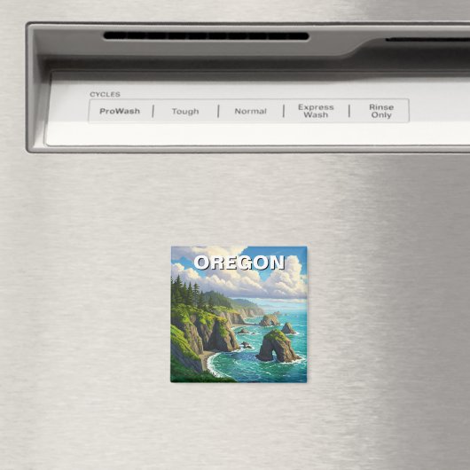 Aimant Côte de l'Oregon Travel (In Situ (Lave-vaisselle))