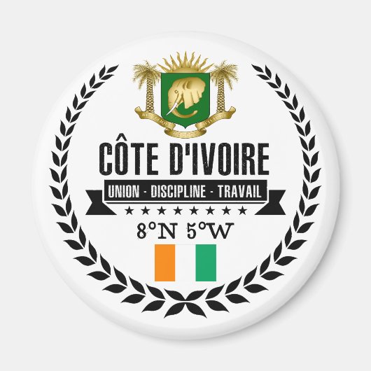 Aimant Côte d'Ivoire (Devant)