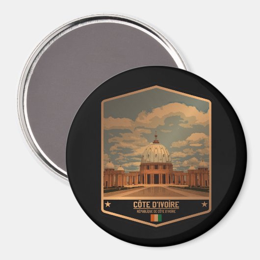 Aimant Côte d'Ivoire (Recto/Verso)