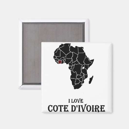 Aimant Côte d'Ivoire (Recto/Verso)